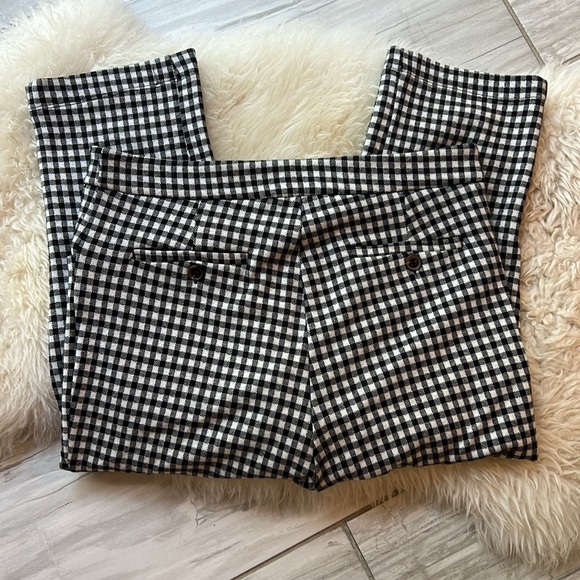 Anthro Gingham Check Capris Sz 4 - Picture 4 of 7